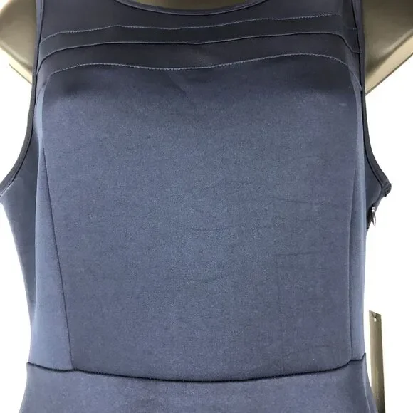 LULU’s Blue Sheer Determination Navy Blue Mesh Skater Dress Small New With Tags - Picture 7 of 10